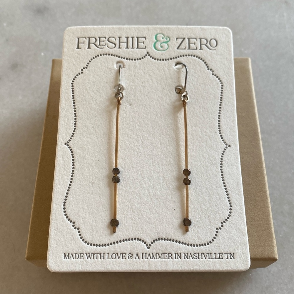 Freshie & Zero Mixed Metal Earrings